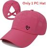 Sun Womens Stylish Hat Love Print Thin Breathable Summer Outdoor Baseball Hat