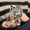 Charlie And Lola Anime Phone Case For iPhone 17 16 15 14 13 Pro Max 11 12 Plus Silvery Satin Silicone Back Case