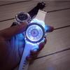 Fashion Rhinestone LED Luminous Watch for Women Outdoor Sports Digital Woman Wirstwatch Clock