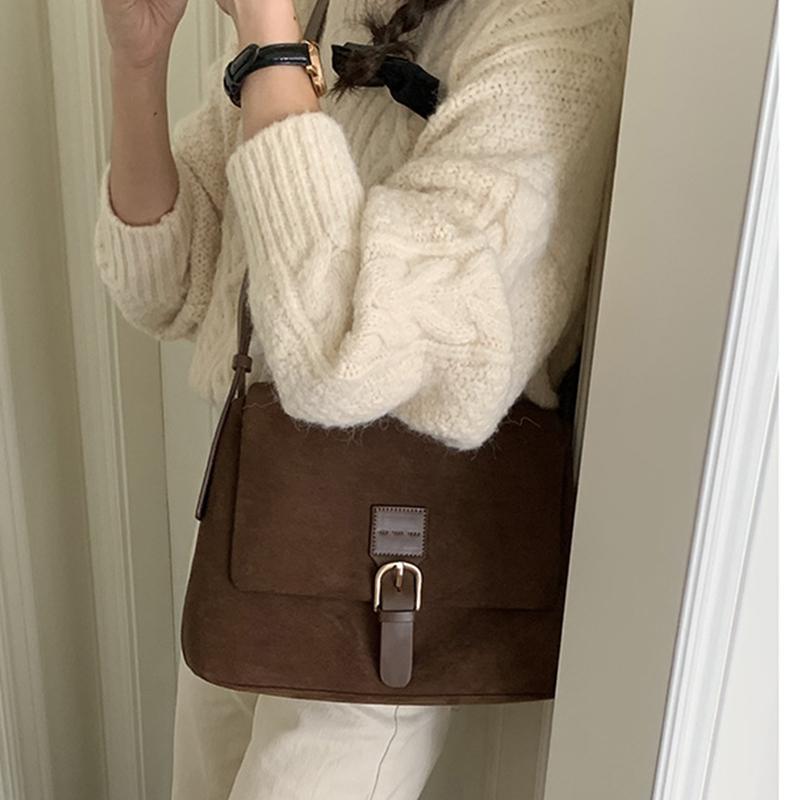 Matte Leather Large Capacity Handbag Female Underarm Shoulder Bag Fashion Messenger Crossbody Bags For Women Luxury Design Totes Quality