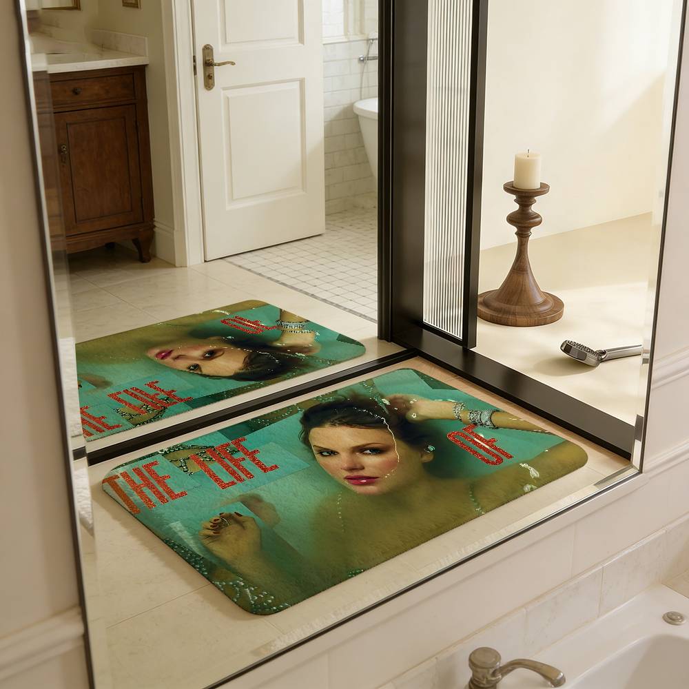 T-Taylor-SwiftS Singer Floor Mat Retro Multiple Choice Living Room Kitchen Rug Non-Slip Modern Home Decor