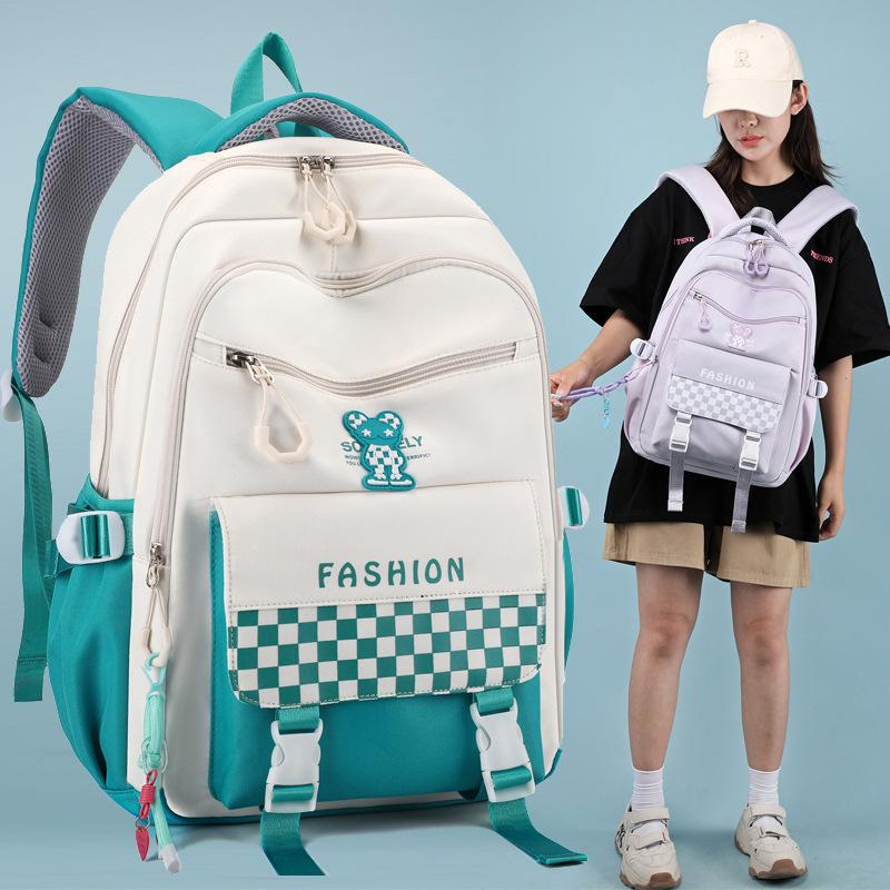 New High School College Student Schoolbag Women's Backpack Large Capacity College Style Fashion Casual Backpack
