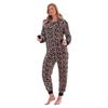 Keanu Womens/Ladies Leopard Print Fleece Jumpsuit