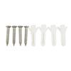 Heat-resisted Bathroom Glass Spring Loaded Clips Ridged Clips 32mm*24mm*5mm 4-6mm Range 4pcs Adjustable Heavy-duty