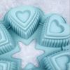 1Pc Silicone Heart-Shaped Cake Mold - Food-Grade Non-Stick Baking Tray For Diy Chocolates, Cakes, Valentine'S Day & Home Baking