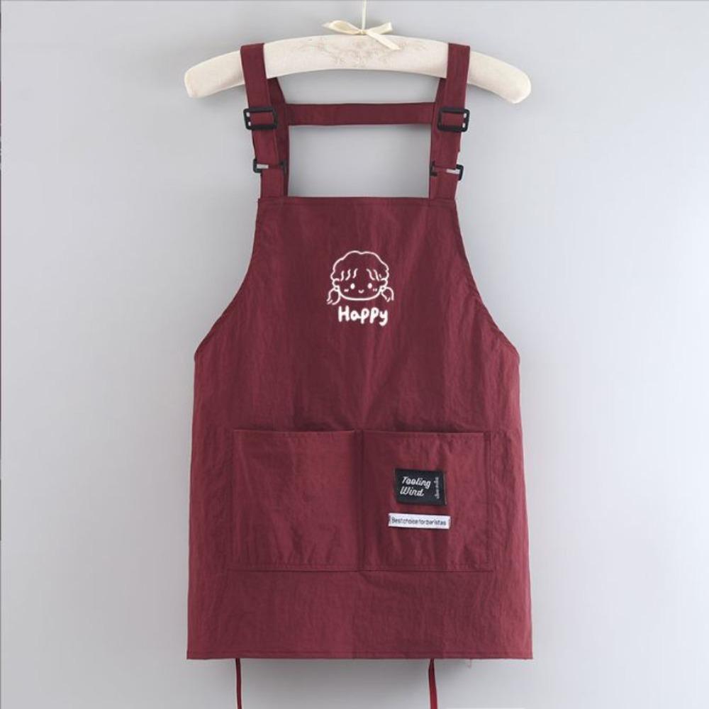 Waterproof Kitch Apron Cartoon Cooking Smock Portable Chef Apron  for Home Kitchen
