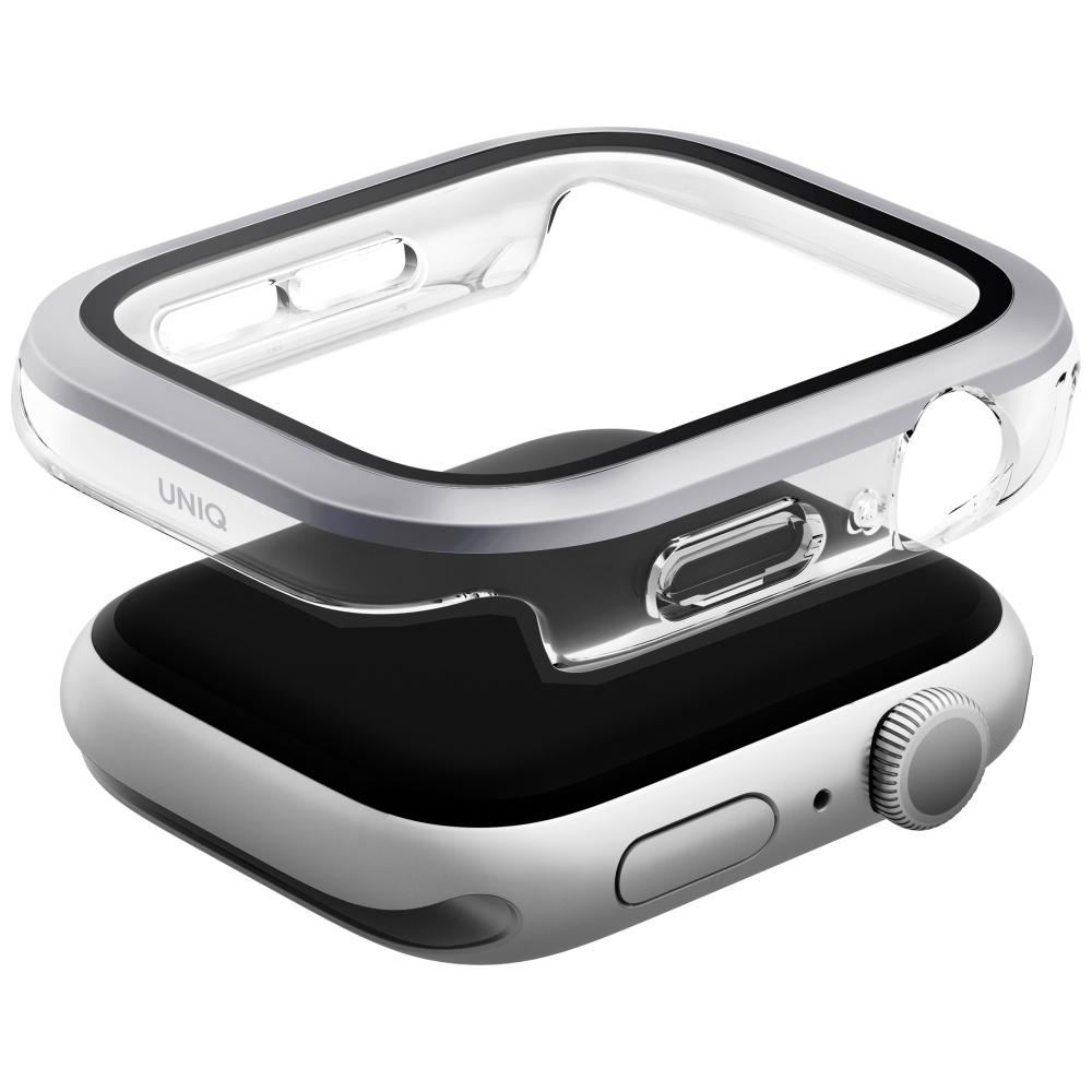 Etui do Apple Watch Series 10 UNIQ Szkło hartowane Srebrny