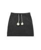 Ames Worldwide Knit Mini Skirt Charcoal