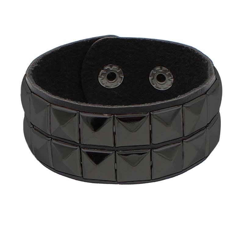 Punk Star Goth Bat Skeleton Wrap Bracelet Women Men Skull Harajuku Black PU Leather Chain Bracelet Bangles Halloween Jewelry