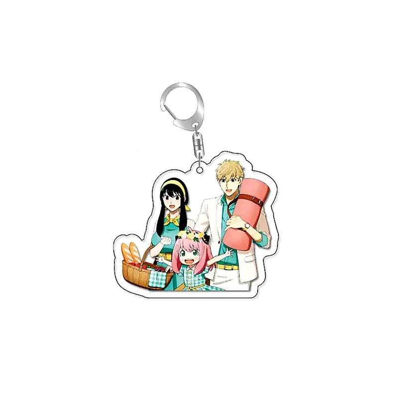 Anime SpyxFamily Anya Loid Yor Forger Cartoon Acrylic Keychain Pendant Keyring Bag Tag Anime Collections for Costumes