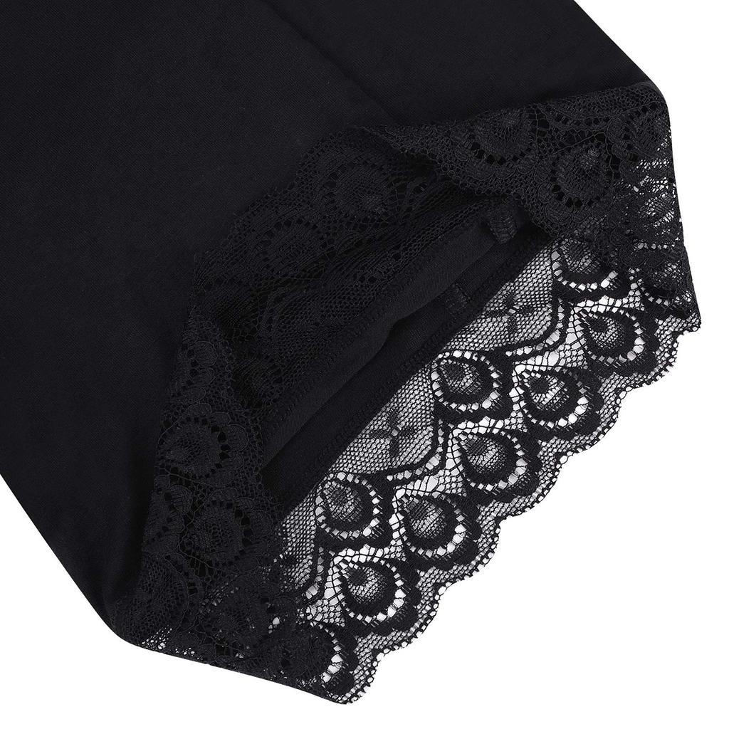 LONTG Maternity Long Supports the Lifts the Maternity Solid Highly Soft Cute Lace Adjustable and Black Underwear, Pettipants, Panties, Tummy, Butt,