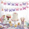 Schmetterling Papier Hängeanhänger Banner Happy Birthday Party Deko Kinder Hochzeit Geburtstagsfeier Zubehör Baby Shower Banner