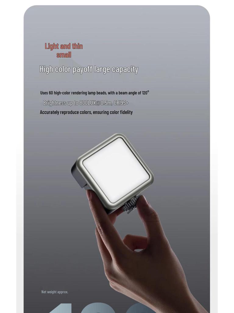 Ulanzi VL49 RGB Portable Mini Fill Light for Photography, Live Streaming, and Selfie Cameras