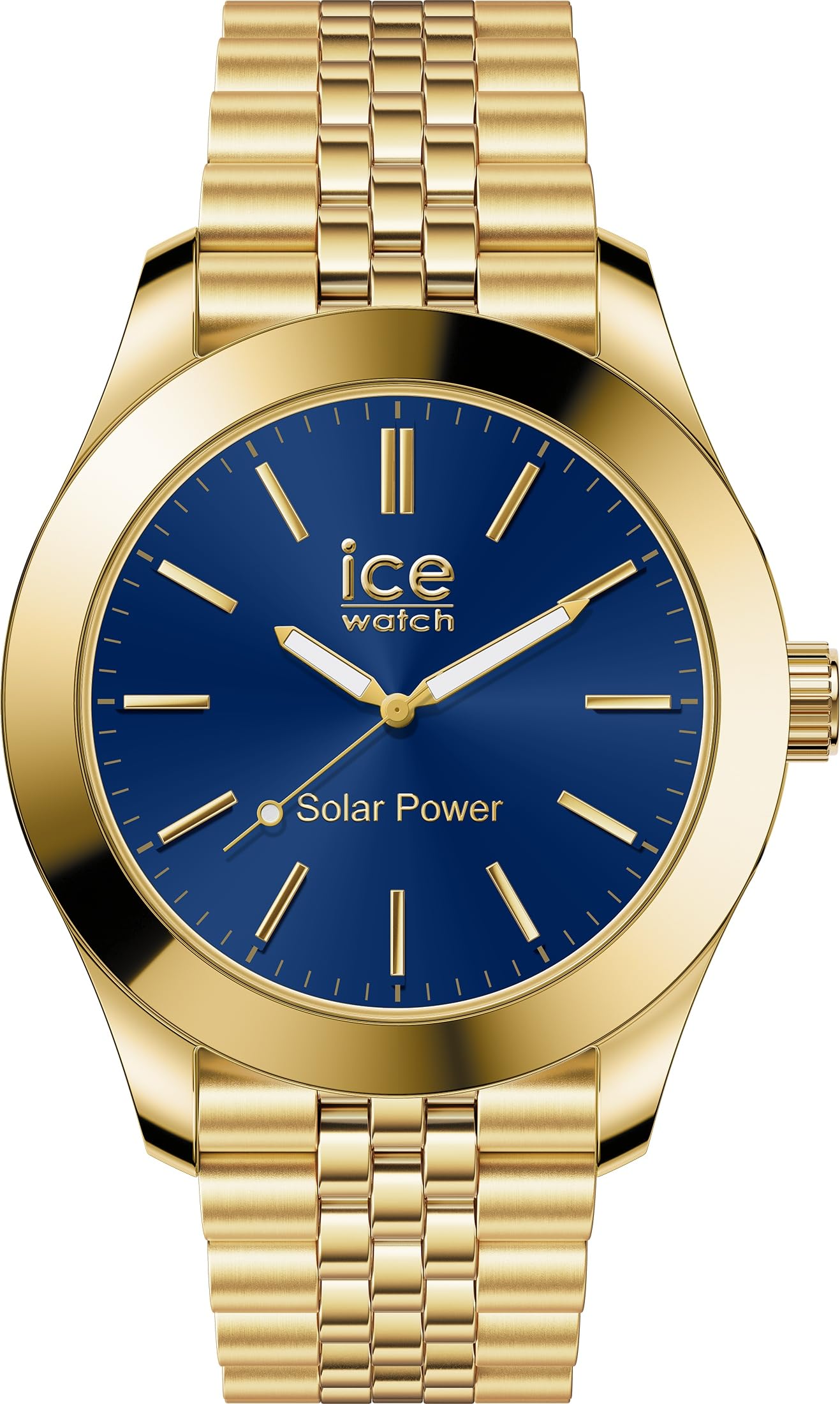 

Authorized Distributor Ice Watch Solar Watch 023798 Gold Blue Medium Solar Charging Second Hand Waterproof [Ice-watch] Men s [ICE steel] синій