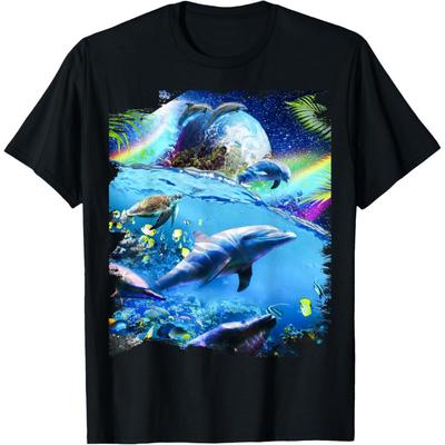 Galaxy Dolphin - Dolphins In Space T-Shirt(1)
