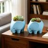 1/5x Elephant-Shaped Flower Pots Decorative Items for Living Room Tv Cabinets Mini Plant Pots Home Office Decoration Supplies