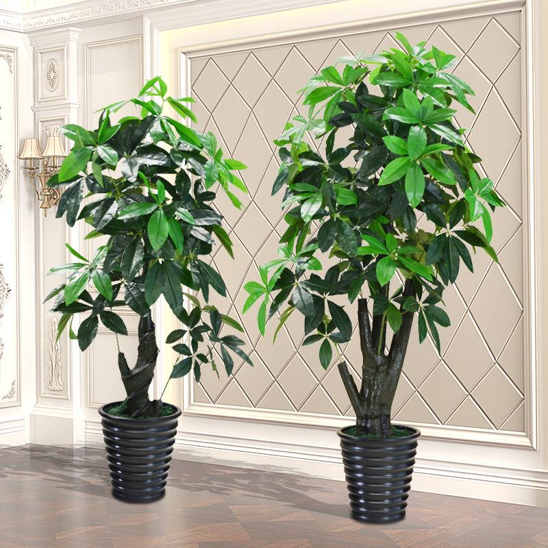 Large Potted Money Tree: Artificial Bonsai for Indoor Decoration