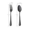 BISDARUN Dinner Spoons and Dinner 4 for 2 Stainless Brushed Satin Dishwasher Available In 4 Forks, Pieces, People, 18-0 Steel, Finish, Safe, Colors,