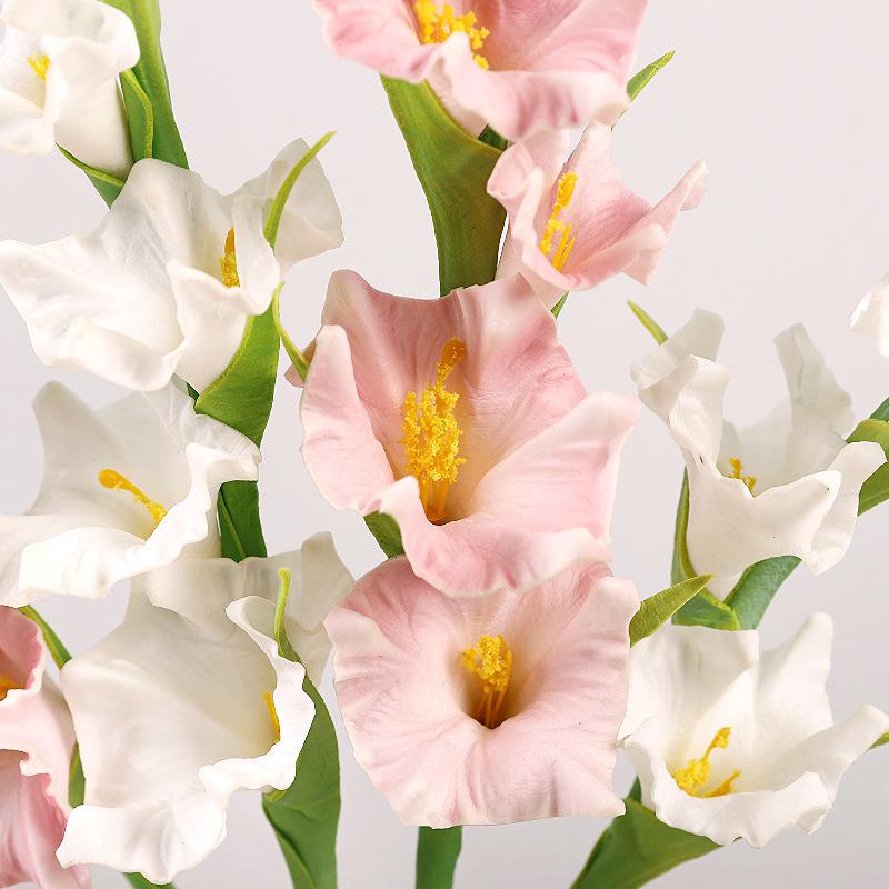 High-Quality PU Gladiolus Artificial Flower for Home & Wedding Decoration
