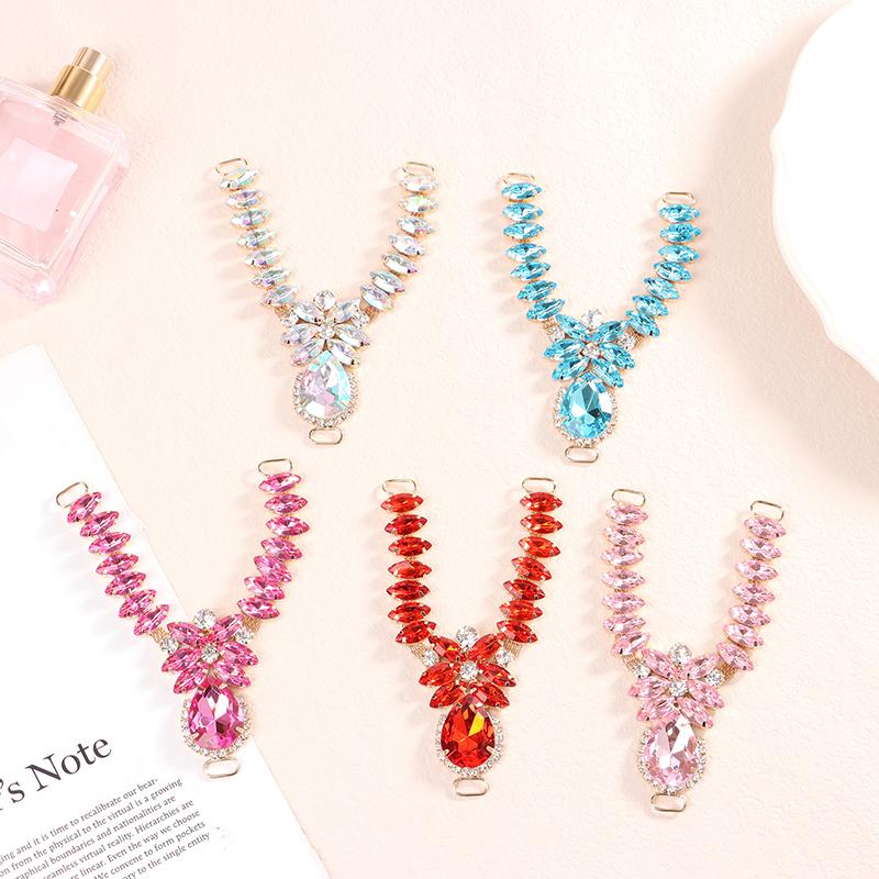 1Pc Shoe Buckles Sandals Buckles Diy Handwork Shoe Glass Decoration