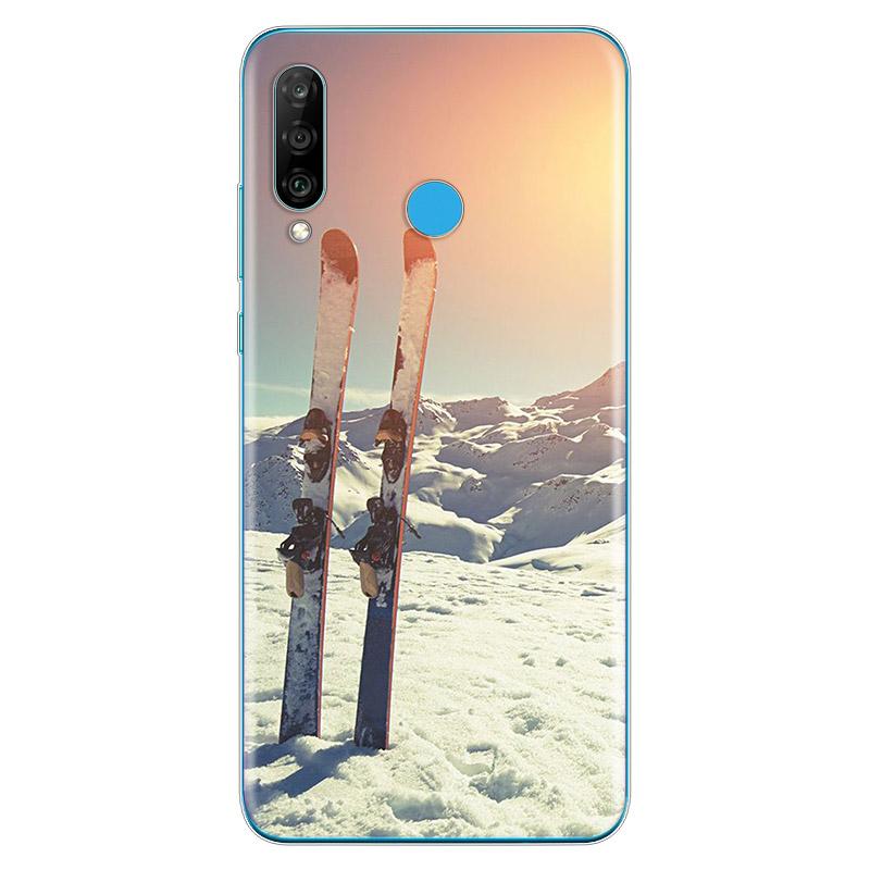 

Лыжный снег сноуборд мягкий TPU силиконовый чехол для Huawei P40 P30 P20 Pro P10 P9 P8 Lite E Plus 2019 2017 чехол для телефона P8 Lite 2016