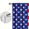 2 Stück Amerikanische Flagge Bedruckter Vorhang für Heimdekoration - Stangentasche Fensterdekoration für Schlafzimmer, Büro, Küche und Wohnzimmer