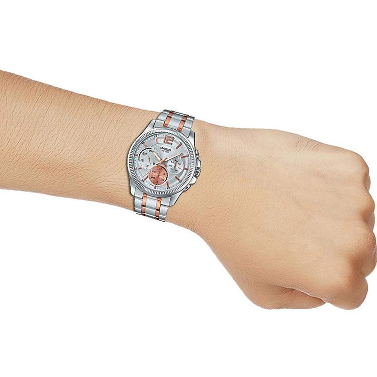 Casio Men Standard Series Silver Watch MTP-E305RG-7AVDF