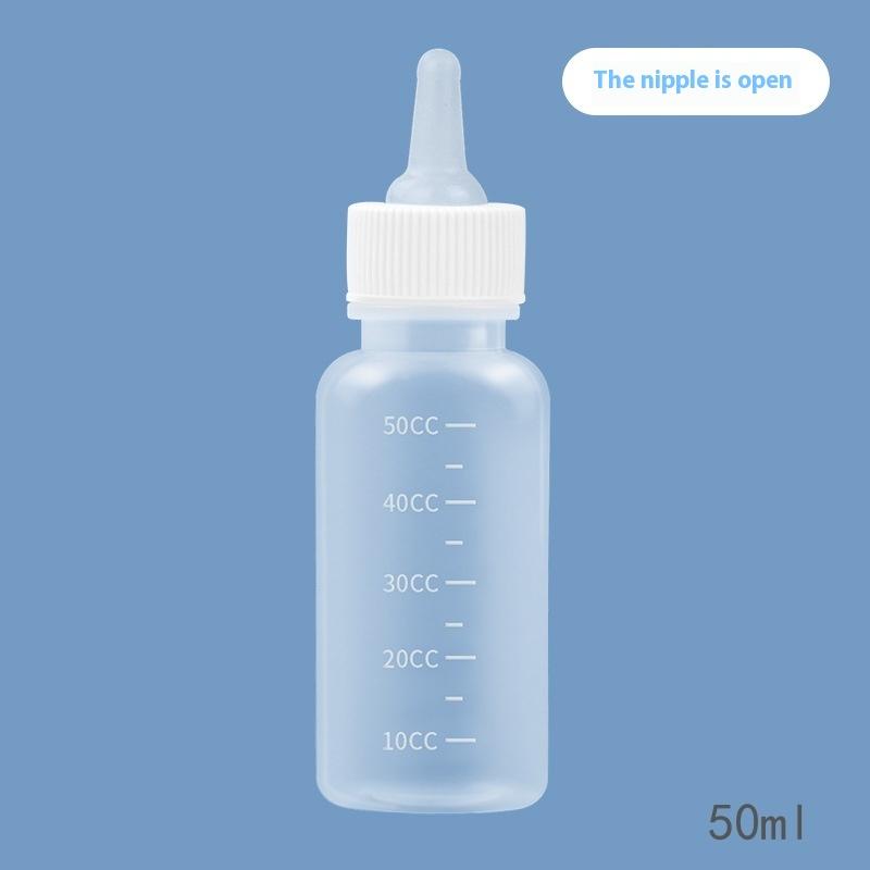 Pet Kitten Feeding Bottle Nipple Feeder Can Squeeze Liquid Milk Nursing Bottle For Born Dogs Puppies Rabbits Hamster Cat