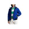 Polo Ralph Lauren FW23 Kurtka z kapturem zapinana na zamek z haftowanym logo i nadrukiem, z długim rękawem, męska, niebieska 710923262-001