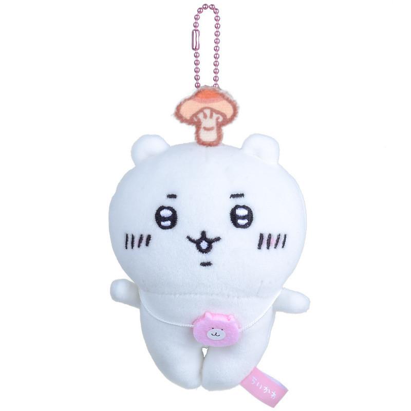 Cartoon Chiikawa Cute Hachiware Usagi Long Mushroom Plush Keychain Pendant