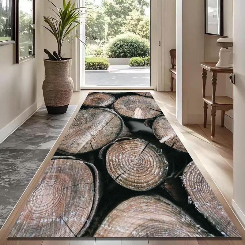 VIKAMA Rustic Wood Log Cross Section