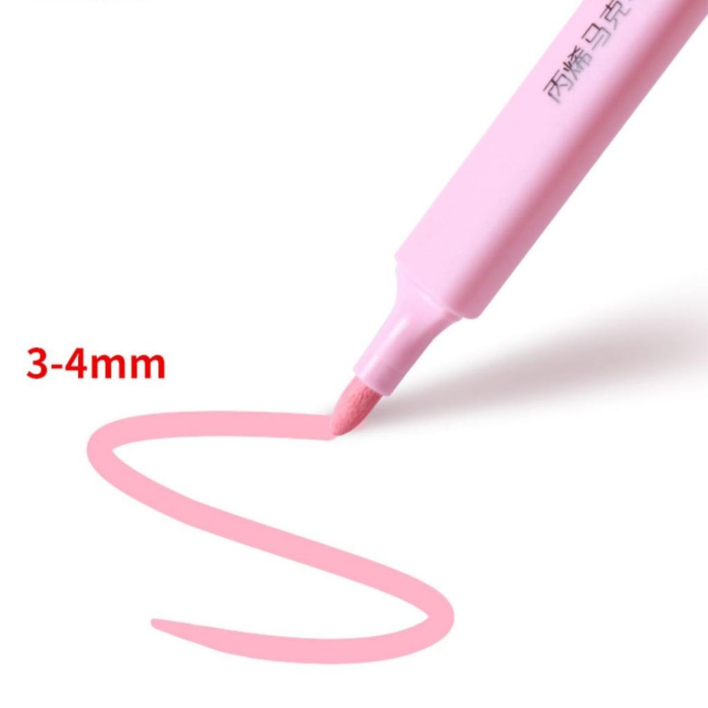 Acryl-Marker-Stift, 24 Farben, 48 Farben, wasserfester und deckender Aquarell-Stift, Kunstmarker