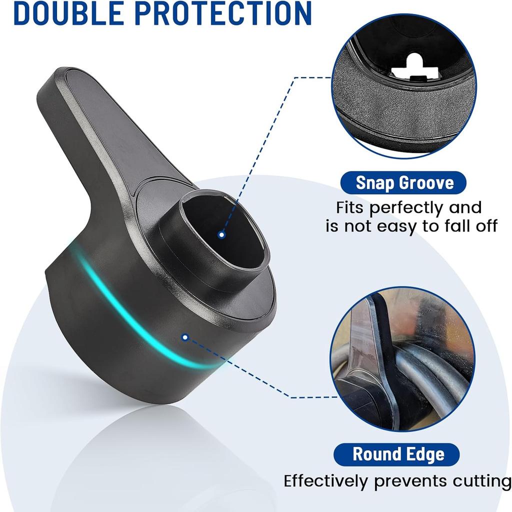Anina EV Charger Holder for Tesla Car Plug Electric Vehicle Charging Nozzle Holster Dock Wall Mount Electric Cable Organizer Compatible with All