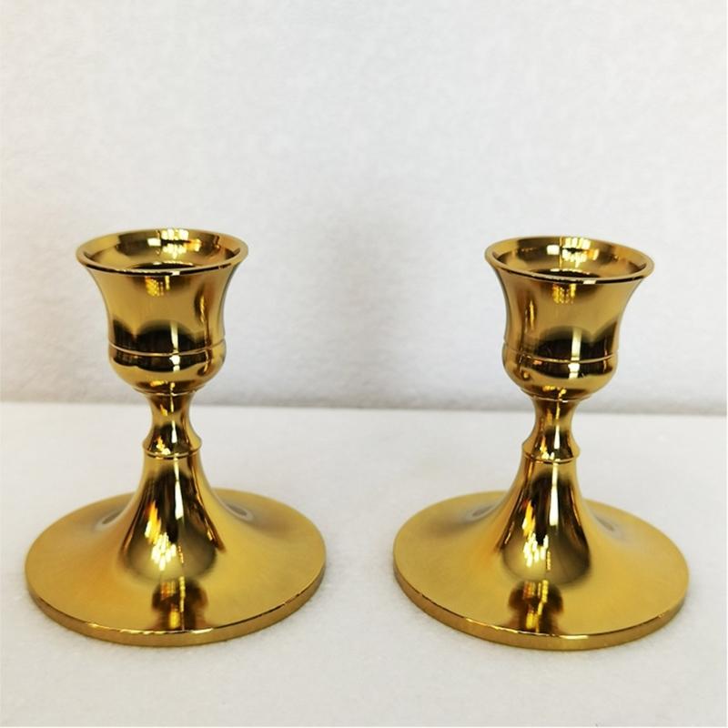 Stylish Alloy Horn Shaped Candle Holder Stand Functional Decoration for Various Settings Modern Designs,Stable Structure