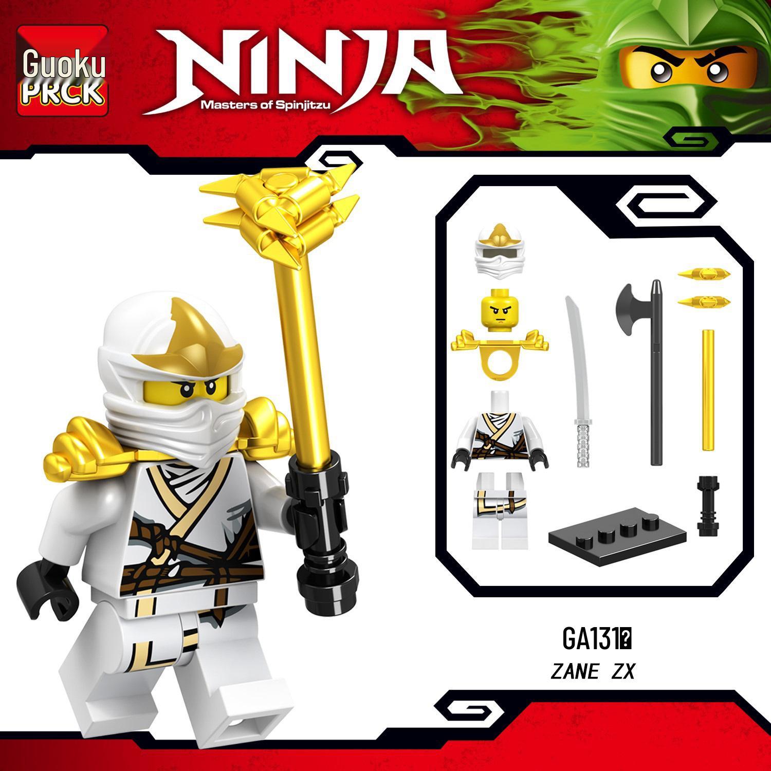 

Guoku GA131-148: Compatible with Phantom Brick Minifigure Ninja Building Toy (Lego) Bagged, height about 4 cm