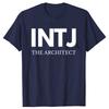 Funny INTJ The Architect Graphic T-shirts Men Women's Fashion Casual Tshirt 100% Cotton Loose Oversized Architecture T Shirt