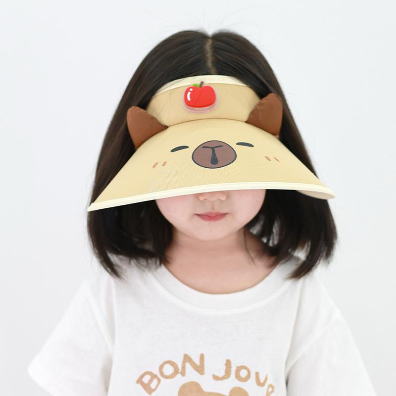 Summer Outdoor Children's Empty Top Hat Summer Boy's Sun Hat Outdoor Face Covering Sun Hat Big Brim Sun Protection Cool Hat