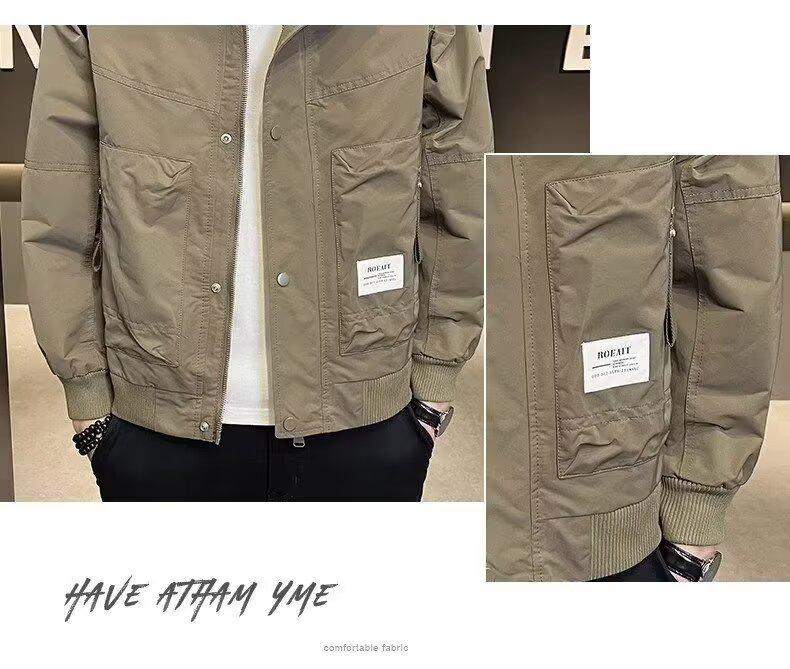 Men's Stylish Harajuku & Korean-Inspired Loose Jacket - Trendy High Street Fashion for Spring & Autumn