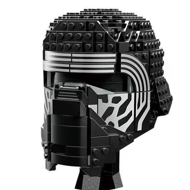 Hełm Pilota Myśliwca Kosmicznego Klocki do Budowania Dekoracja Biurka Bobas Leias Jangos Kylos Fetts Rens Klocki Prezent Upominki na Przyjęcie
