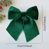 Christmas Decorative Knots 25x25cm Red Velvet Ribbon Bows Large Size Plush Bow Flower Craft Christmas Tree Ornaments Deco Noel