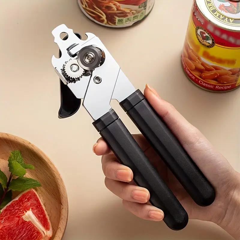 Professional Tin Manual Can Opener Multifunctional Stainless Steel Beer Grip Opener Side Cut Cans Bottle Opener Kitchen Gadgets