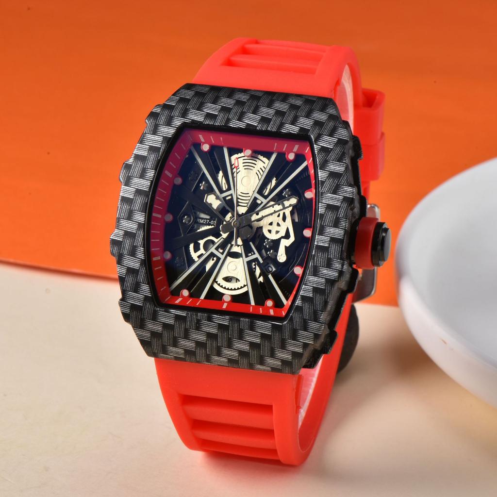 Richard Barrel Quartz Watch Male Student Trend Single Calendar Men's Hand Watch Quartz Watch