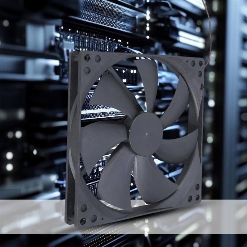 Quiet 18025 Cabinet Cooling Fan 12VDC 0.3A Efficient Heat Dissipation For Computer Rack Systems