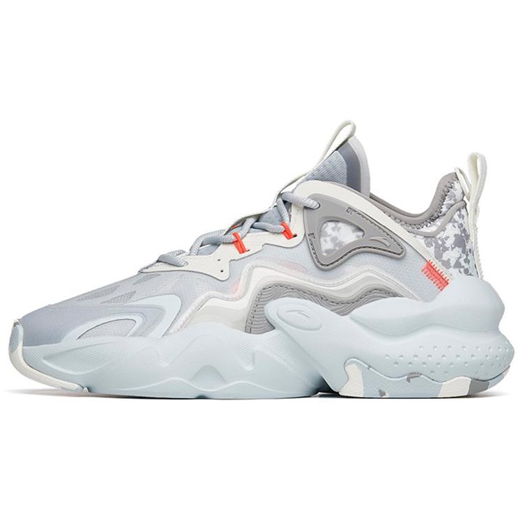 

New Anta Bastard Peak Lightweight And Wear resistant Low Top Sports Casual Shoes Men s Gray White 112228080-4 40