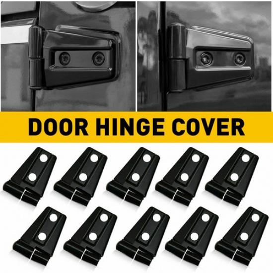 Door Hinge Cover For Jeep Wrangler JK 2007-2017 JKU Unlimited Accessories Black