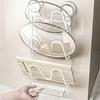 Easy Installation Suction Cup Cookware Lid Rack Wall Mounted Kitchen Storage Rack For Pots Pans Cutting Boards