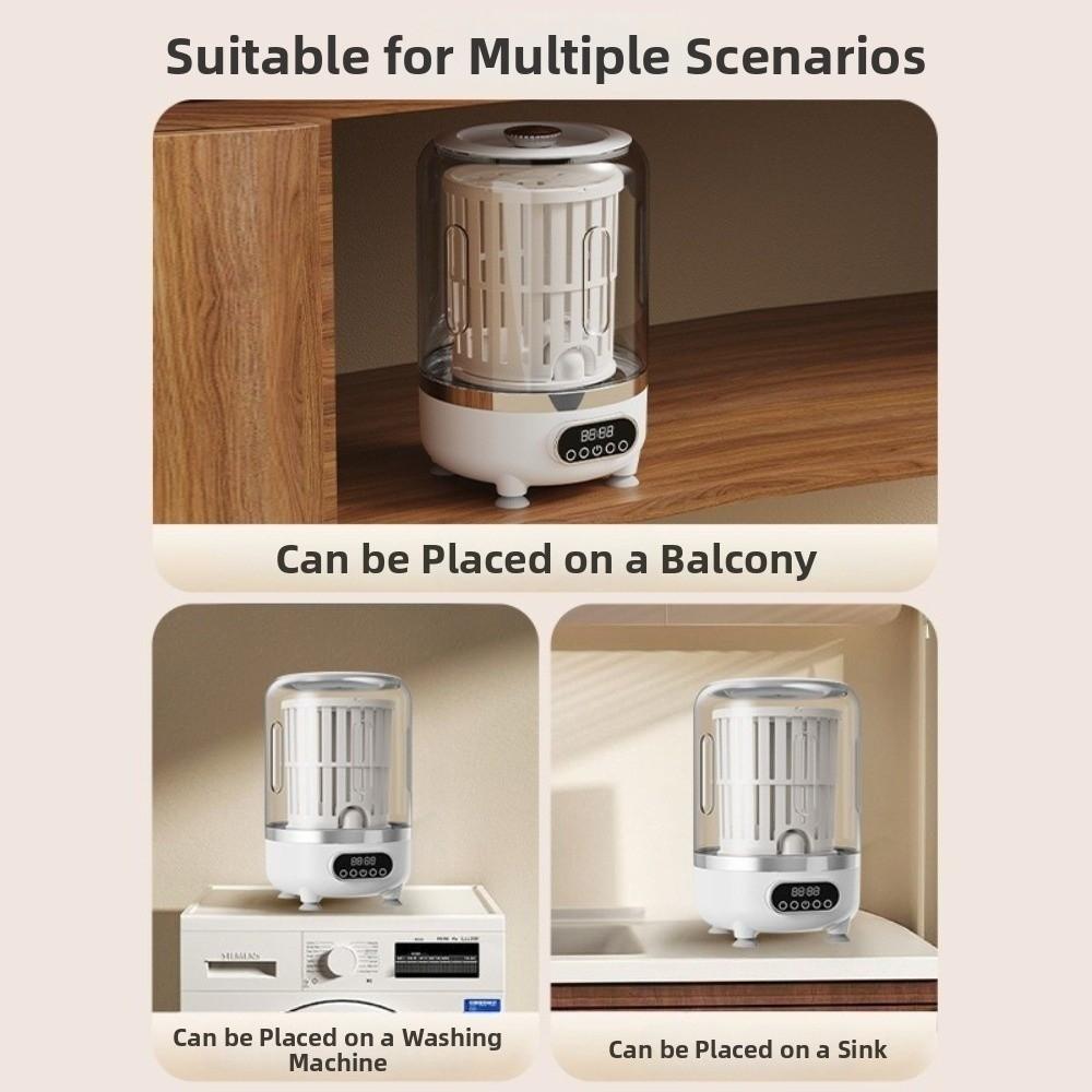 Shockproof Mini Washing Machine 3L Underwear Cleaning Tool Compact Automatic Washer Camping