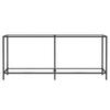 VidaXL Console Table Transparent 180x35x75,5 Cm Tempered Glass