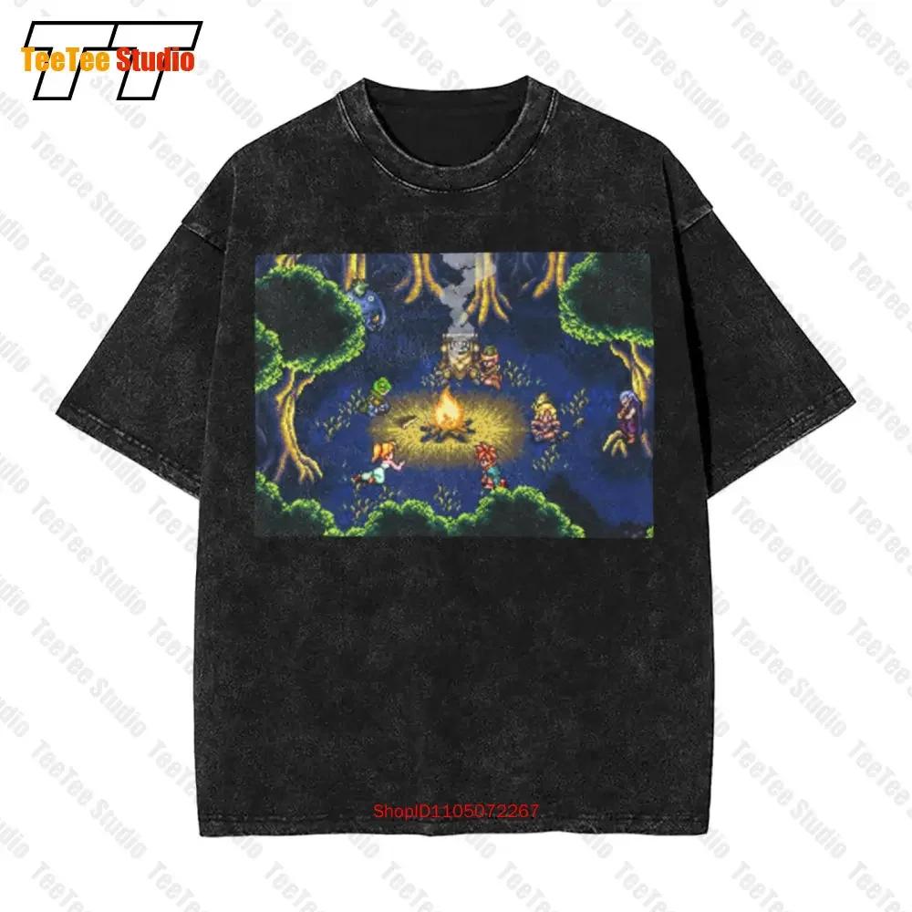 Chrono Trigger Snes Camp Scene Vintage Oversized TShirt ZWJ S