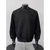 Men's Plus Size Heavyweight Crewneck Hoodie - Fleece Lined, Loose Fit, Long Sleeve, Trendy for Autumn and Winter